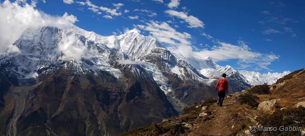 DSC_0463_2.jpg - Annapurna circuit:  route to Ice Lake (Annapurna III and  Ganggapurna)