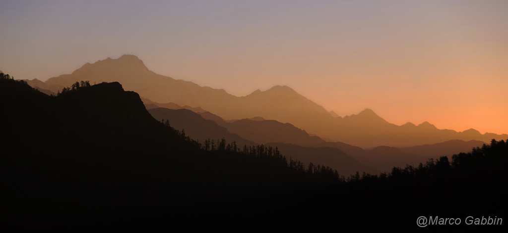 DSC_0519.JPG - Annapurna circuit: sunrise from Poom Hill
